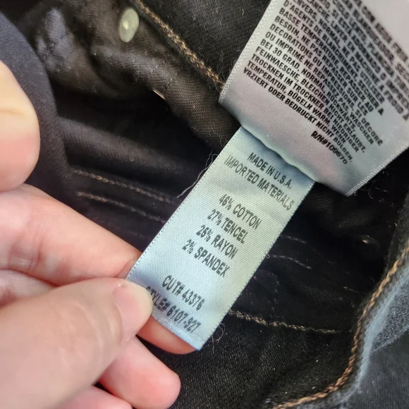 Citizens of Humanity Gage Classic Straight Leg Jeans Black Size 36x28 - Picture 3 of 10